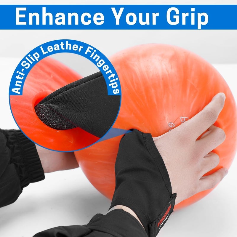 VISEMAN Bowling Thumb Saver Protector Sets, Lightweight Bowling Thumb Guard Sock, Right Handed Bowling Gloves - Image 5